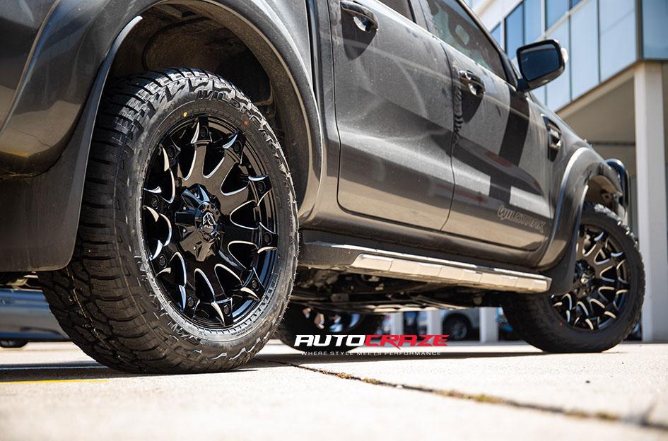 FORD RANGER BATTLE AXE GLOSS BLACK MILLED ACCENTS